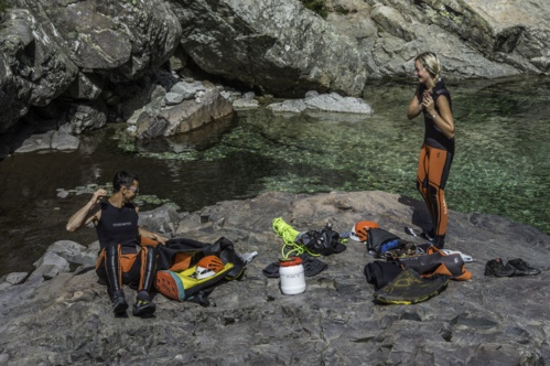 L'équipement en Canyoning