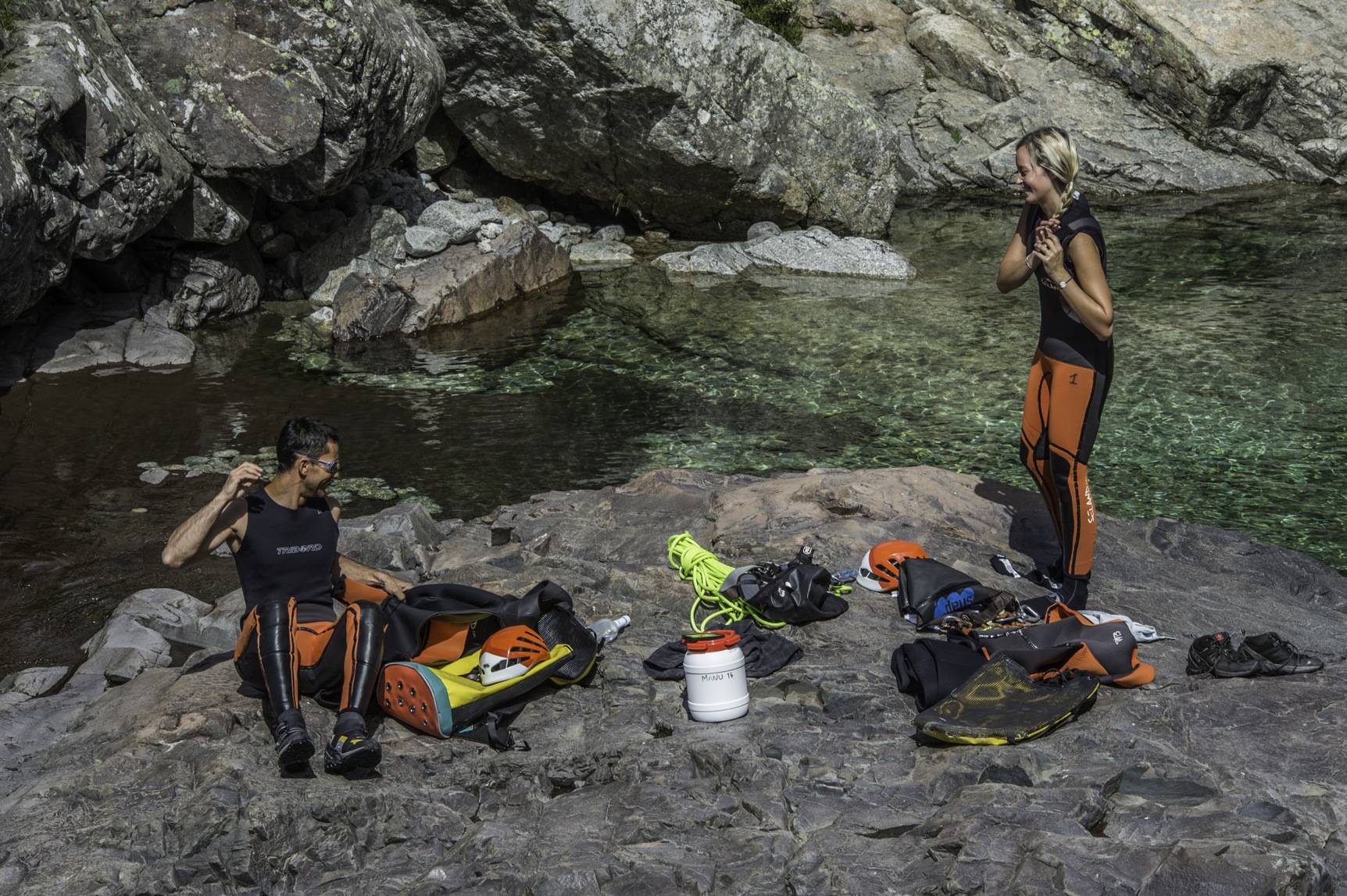 L'équipement en Canyoning