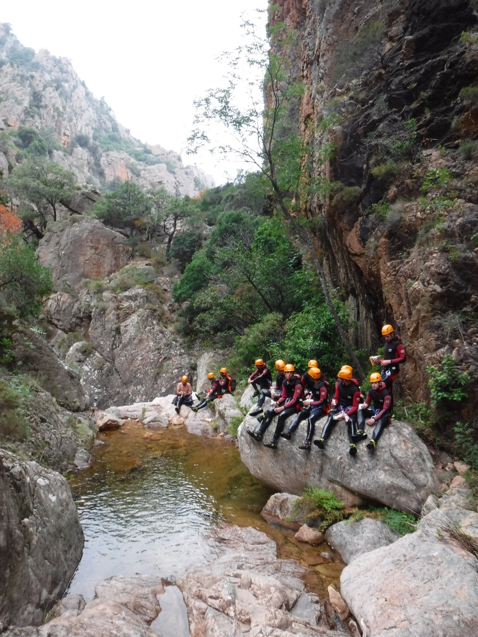 Petite pause dans le canyon du Dardu